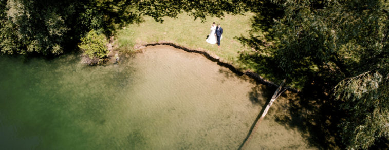 Hochzeitsportraits - Drohnenfotografie